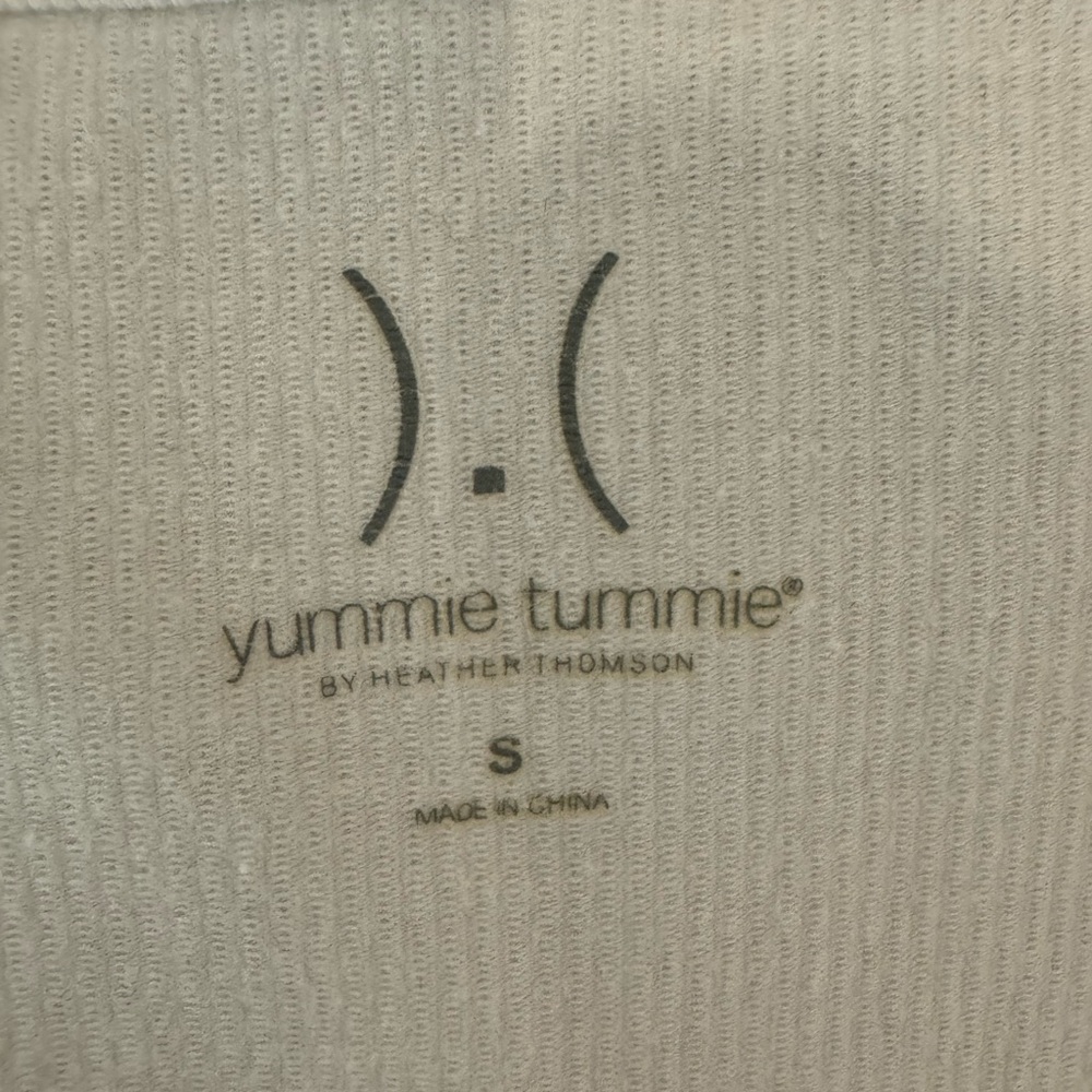 Yummie Tummie White, size S, ribbed tank - Picture 3 of 4